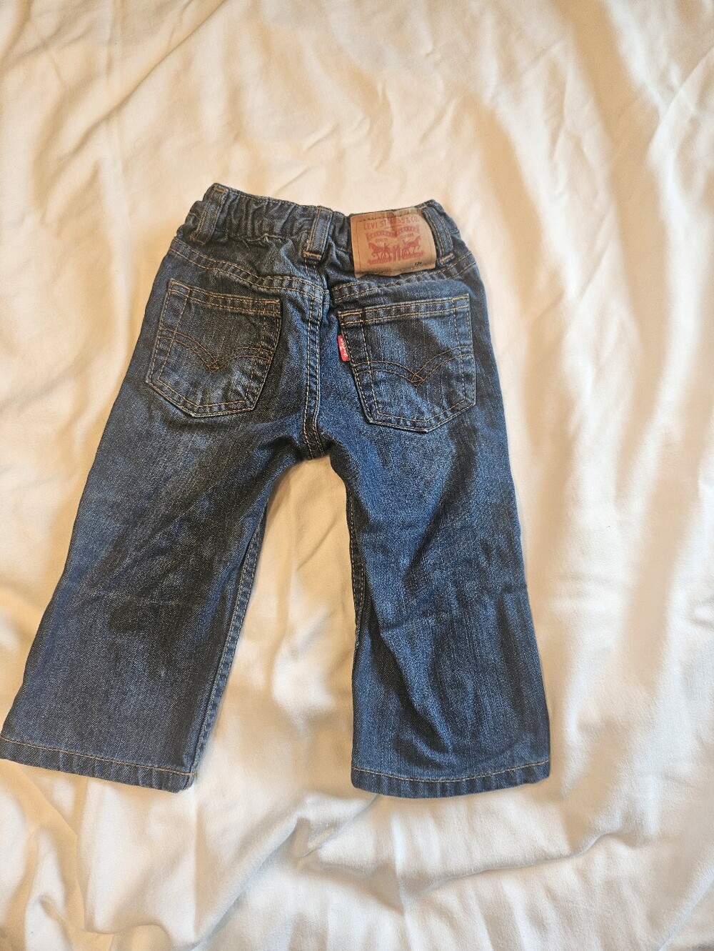 Levi's Kids Dark Blue Denim Jeans with Leather Patch